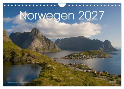Produktbild von Norwegen (Wandkalender 2027 DIN A4 quer), CALVENDO Monatskalender