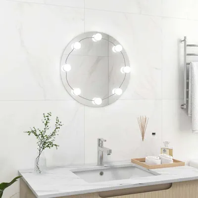 Produktbild von "im Angebot" Wandspiegel mit LED-Beleuchtung Rund Glas  - Wandspiegel CC3127