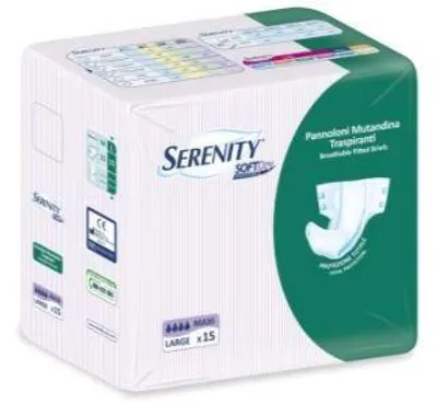 Produktbild von Inkontinenz-Einlagen Serenity Softdry, Maxi-Format, Grösse L, 15 Stücke