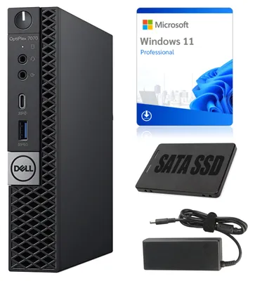 Image de Ordinateur de bureau Dell OptiPlex 7070 Micro | Processeur Intel i5-8500T | 16 Go de RAM DDR4 | Disque SSD de 512 Go | Windows 11 | Qualité A