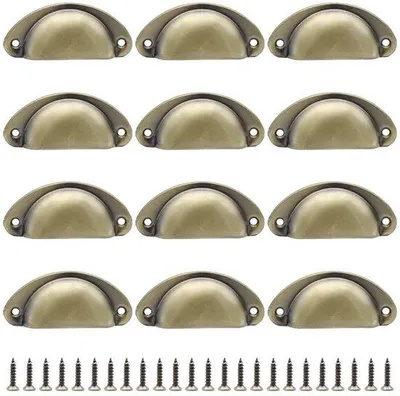 Immagine prodotto di Antico set di utensili per sbucciare - a forma di semisfera - 12 pezzi - bronzo