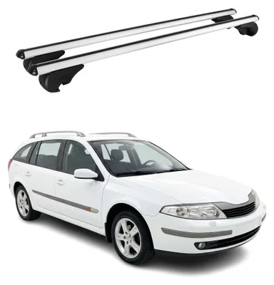 Image de Barres de toit Transversales pour Renault Laguna I Break 1995-2001 Gris 2Pcs, Image générée par une IA