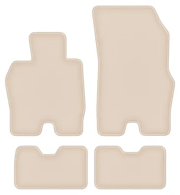 Produktbild von DURBAN Beige Velours-Fußmatten-Set für BMW i8 L15 Roadster (2018-2022)