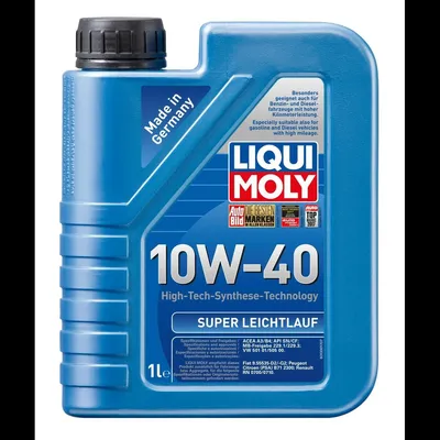 Produktbild von LIQUI MOLY Leichtlauf Super für 10W-40 1 Liter Motoröl Motorenöl Teilsynthetisch 229.1 229.3 501 01 505 00 PSA B71 2300 9.55535-D2 9.55535-G2 RN0700