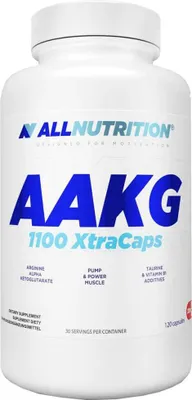 Produktbild von ALLNUTRITION AAKG 1100 Xtracaps, Kapsel, L-Arginin, Taurin, Vitamin B1, 120 Stück(e), Flasche
