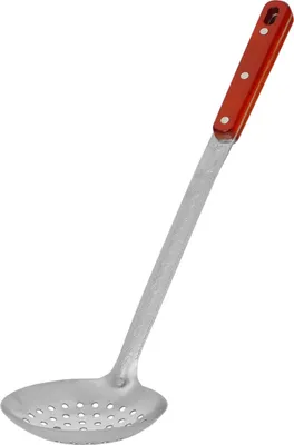 Produktbild von Schaumlöffel 44 cm lang, Holz-Griff Schaumkelle Suppenkelle - Durchmesser ca. 11,9cm
