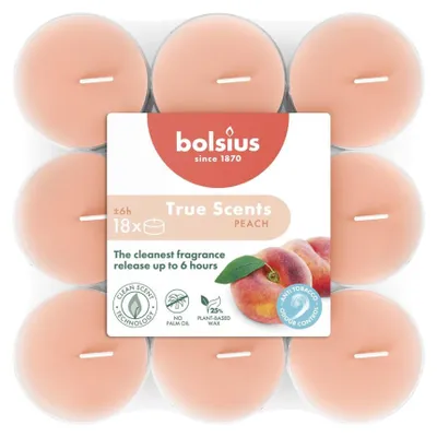Zdjęcie produktu dla Bolsius Podgrzewacze zapachowe True Scents Brzoskwinia