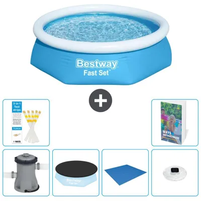 Image de Bestway Fast Set, piscine ronde - 244x61 cm - 5 pièces, modèle S248