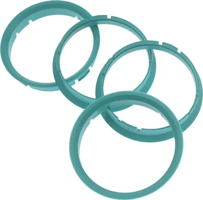 Produktbild von 4X Zentrierringe 70,0 x 66,6 mm türkis Felgen Ringe Germany