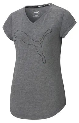 Produktbild von PUMA Training Favorite Heather Cat T-Shirt Damen grau - XS