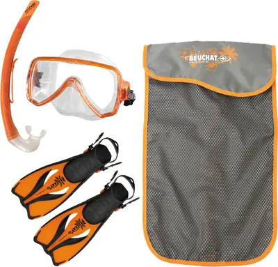 Beuchat Oceo Schnorchelset für Kinder - Maske, Schnorchel, Flossen