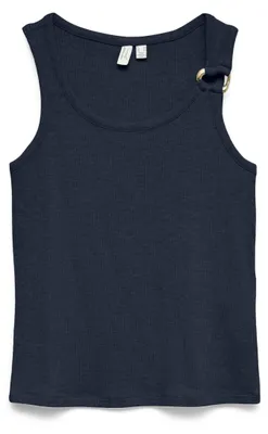 Produktbild von Vero Moda VMKIKI S/L O-NECK TOP JRS BTQ Navy Blazer/MELANGE XL
