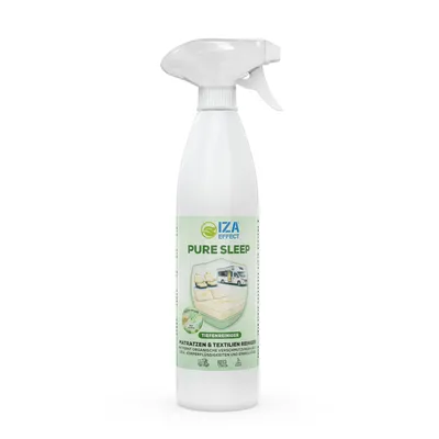 Produktbild von PURE SLEEP Polsterreiniger Spray 450 ml – Fleckenentferner für Matratzen, Polster, Teppiche & Textilien – Entfernt Flecken & neutralisiert Gerüche