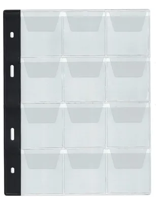 Immagine prodotto di Album per monete e medaglie di grandi dimensioni, con 12 pagine e 12 tasche, dimensioni 165 x 212 mm, ideale per la collezione di monete