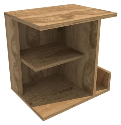 Produktbild von Nachttisch aus Holz "Karamira" - 45 x 35 x 45 cm - Braun