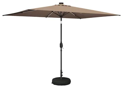 Immagine prodotto di Ombrellone da giardino vidaXL con luci a LED e base, 200 x 300 cm