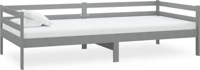Produktbild von vidaXL Tagesbett Grau Massivholz Kiefer 90x200 cm