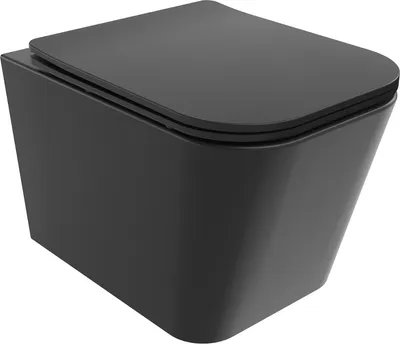 Obrázok produktu pre Mexen Teo WC misa Rimless s pomaly padajúcim sedátkom, duroplast, čierna matná - 30850685