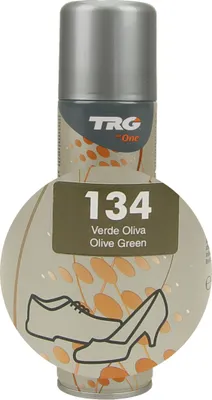 Produktbild von TRG Renovator Wildleder Pflegespray olivgrün (134) Schuhfarbe Schuhspray für Wildleder & Nubukleder | mit Wildleder Pflegebürste | Schuhpflege zum Färben für Rauleder & Nubukleder & Textilschuhen