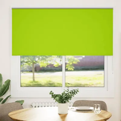 Image de vidaXL Store d'obscurcissement Vert 155x150cm Largeur de tissu 151,6cm Polyester