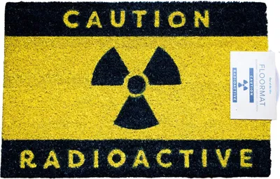 Produktbild von Fußmatte Caution Radioactive 60x40 cm Fußabtreter Schuhabstreifer Kokosfaser
