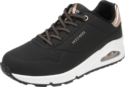 Produktbild von Skechers 155196 Uno Shimmer - Damen Schuhe Sneaker - BLK-Schwarz, Größe:37 EU