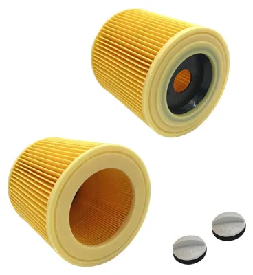Produktbild von ARLI 2x Kartuschenfilter Filter kompatibel mit Kärcher WD2 WD3 MV3 MV2 Ersatz Patrone Extension Kit