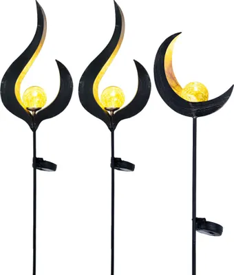 Produktbild von 3er Set Design LED Solarleuchten für den Außenbereich