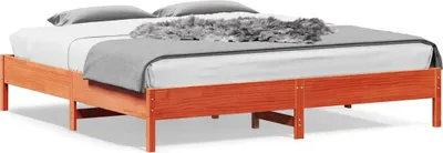 Obrázek produktu pro Postel z masivu bez matrace vosk hnědá 180x200 borovice