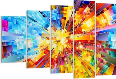 Produktbild von Bild auf Leinwand - Leinwandbild - Abstraktion modern - 150x100cm - Wand Bild - Wanddeko - Leinwanddruck - Bilder - Kunstdruck - Wanddekoration - Leinwand bilder - Wandkunst - EG150x100-3982