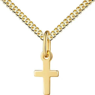Produktbild von Taufkreuz Gold 333 Goldkreuz Kettenanhänger Damen und Kinder. Mit Kette 36 cm