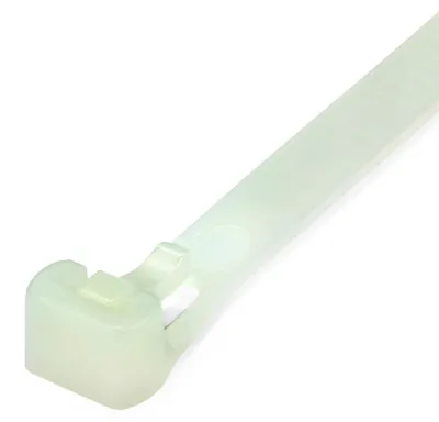 Produktbild von Kabelbinder wiederlösbar 250 x 7,6 mm Weiß 200 Stück Industriequalität Polyamid 6.6