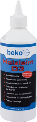 Produktbild von beko Holzleim weißleim D3 1 kg 264 1 1000
