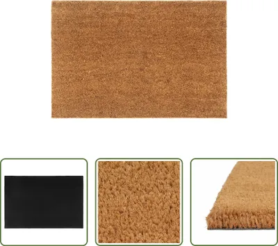 Produktbild von The Living Store Fußmatte Natur 60x90 cm Kokosfaser Getuftet