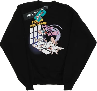 Produktbild von Animaniacs - "Take Over The World" Sweatshirt für Herren BI7983 (M) (Schwarz)