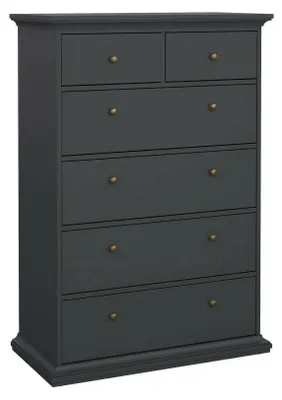 Zdjęcie produktu dla Komoda – szara 48,5 x 96,2 x 139,48 cm (wysokość)