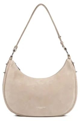 Image de Lancaster Sac besace Zippé L Suède Beige Foncé