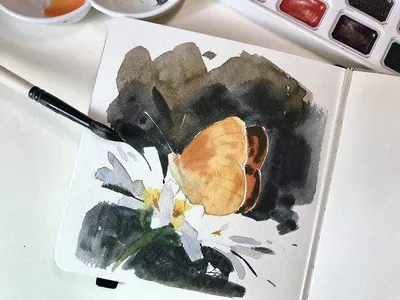 Zdjęcie produktu dla Kwadratowy szkicownik do akwareli, gramatura 300 g, 25% bawełny, 14 x 14 cm
