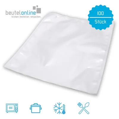 Produktbild von Siegelrandbeutel Vakuumbeutel glatt 150 x 250 mm 90 µ, 100 Stück