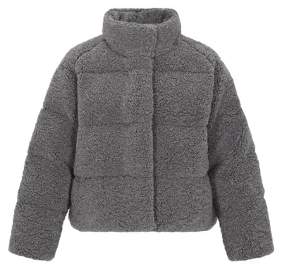 Produktbild von Damen Jacke aus Teddyfell Grau XL