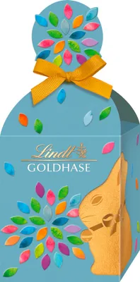 Lindt Oster Goldhase Cut Out Range Köcher Vollmilch Schokolade 87g