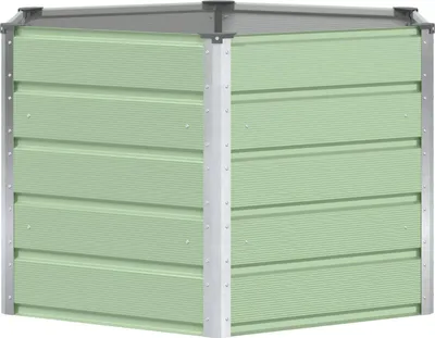 Zdjęcie produktu dla vidaXL Sadzarka pastelowa zieleń 129 x 129 x 75 cm stal