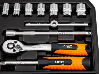 Produktbild von 1/4"-Steckschlüsselsatz, satiniert, 20-teilig – T N10-230