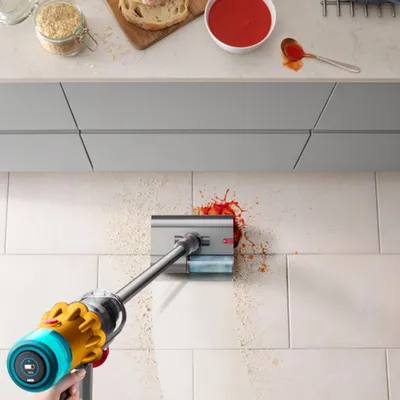 Obrázek produktu pro Dyson V12 Submarine, Tyčový vysavač 3v1, Bezsáčkové, Nikl, Žlutá, 0,35 l, Suché a mokré, HEPA