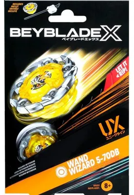 Image de Toupie beyblade x wand wizard 5-70db - type endurance - pack toupie et lanceur - hasbro g1537