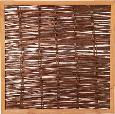 Produktbild von FAKO Weidengeflechtzaun mit umlauf. Rahmen 120 x 120 cm