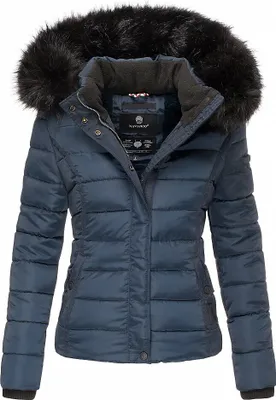 Produktbild von Navahoo Damen Winter Stepp Jacke Parka Mantel Winterjacke warm gefüttert Miamor Blau Gr. 38 - M