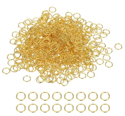 Produktbild von Biegeringe - 1000 Stück 7mm Rund - Schmuckherstellung und Basteln - Goldton