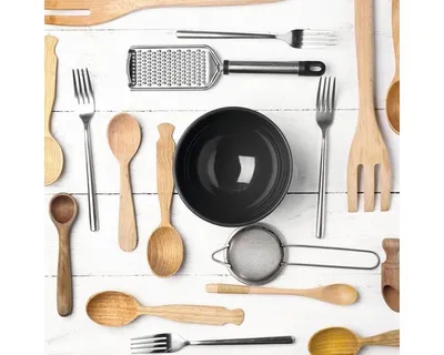 Produktbild von Glasbild Kitchen Utensils II 30x30 cm