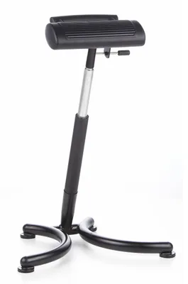 Produktbild von hjh OFFICE Stehhilfe ergonomisch TOP WORK 30 Sitz-Steh-Hocker, Arbeitshocker höhenverstellbar bis 120 kg belastbar, Sitzhöhe 70 - 93 cm Hartschaum